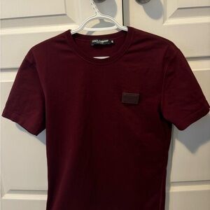 Dolce & Gabbana Burgundy Short Sleeve Tee- size 48 (US M)